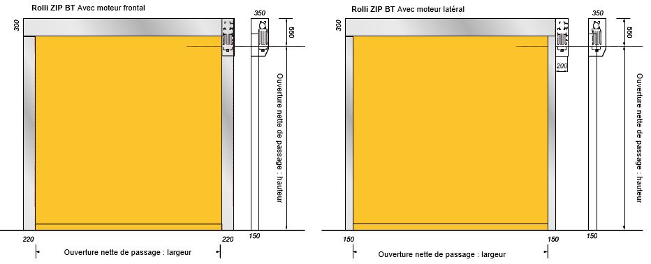 porte souple ROLLZIP BT acpi fermetures