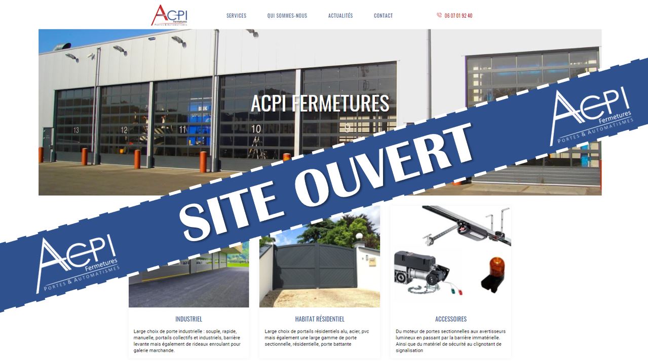 ouverture site acpi fermetures